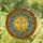Christian Cross Stained Glass Art Forget-Me-Not Flowers Tiffany Jewel Tone Mosaic Design Stained Glass Suncatcher - 2