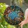 Blue Forget-Me-Not Flowers Tiffany-Style Stained Glass Blossom Mosaic Jewel Tone Intricate Art Stained Glass Suncatcher - 1