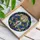 Golden Tree of Life Chakra Stones Gemstone Tiffany Stained Glass Luminous Jewel Tone Mosaic Stained Glass Suncatcher - 3
