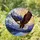 Bald Eagle Soaring Snow-Capped Mountains Lake Sunset Dramatic Stained Glass Stained Glass Suncatcher - 2