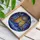 Religious Stained Glass Cross Mountain Sunburst Gothic Cathedral Rose Window Art Stained Glass Suncatcher - 3