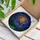 Cosmic Vortex Galaxy Stained Glass - Tiffany Style Mountain Forest River Landscape Art Stained Glass Suncatcher - 3