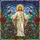 Jesus Christ Red Cardinals Stained Glass Garden Mosaic - Glowing Jewel Tone Spiritual Decor Stained Glass Suncatcher - 5