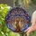 Tiffany Stained Glass Tree of Life Art - Intricate Dense Canopy Sunrise Sunset Glow Stained Glass Suncatcher - 1