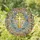 Radiant Golden Cross Anna Forget-Me-Not Floral Vines - Tiffany Stained Glass Art Gift Stained Glass Suncatcher - 2