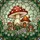 Mushroom Dwelling Toadstool Forest Stained Glass Tiffany Style Emerald Foliage Art Stained Glass Suncatcher - 5