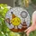 Yellow Character Party Hat Disco Ball Birthday Cake Paddle - Celebration Day Gift Stained Glass Suncatcher - 1