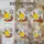 Yellow Character Party Hat Disco Ball Birthday Cake Paddle - Celebration Day Gift Stained Glass Suncatcher - 4