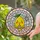 Smiling Lemon Birthday Cake Disco Ball Stained Glass Mosaic Art - Party Celebration Gift Stained Glass Suncatcher - 1