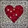 Stained Glass Heart Mosaic Art - Red Fuchsia Frosted Clear Textured Jewel Tones Love Decor Stained Glass Suncatcher - 5