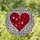 Stained Glass Heart Mosaic Art - Red Fuchsia Frosted Clear Textured Jewel Tones Love Decor Stained Glass Suncatcher - 2