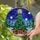 Stained Glass Christmas Tree Starry Night Evergreen Snow Gift Boxes - Holiday Gift Stained Glass Suncatcher - 1