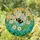 Bumblebee Stained Glass Flowers Tiffany Style Jewel Tone Sun Rays Intricate Foliage Stained Glass Suncatcher - 2