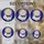 White Persian Cat Golden Halo Celestial Mosaic Intricate Dark Blue Purple Stars Nebula Stained Glass Suncatcher - 4