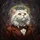 Regal Fluffy White Persian Cat Golden Halo Stained Glass Tiffany Portrait Stained Glass Suncatcher - 5