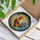 Majestic Stained Glass Rooster Jewel Tones - Intricate Morning Sky Floral Window Art Stained Glass Suncatcher - 3