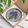 Purple Crocus Flowers Stained Glass Art - Detailed Intricate Tiffany Style Mosaic Stained Glass Suncatcher - 3