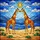 Giraffe Couple Heart Stained Glass Art - Sun Mountain Safari Wildlife Nature Landscape Stained Glass Suncatcher - 5