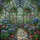 Stained Glass Greenhouse Flowering Plants - Tiffany Style Hydrangeas & Potted Vines Decor Stained Glass Suncatcher - 5