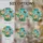 Fluffy Bumblebee Pollinating Rosebuds Stained Glass Aqua Teal Sky Mosaic Bee Lover Gift Stained Glass Suncatcher - 4