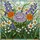 Tiffany Style Purple Chrysanthemum Marigold Lily Garden Flowers Jewel Tone Mosaic Glass Stained Glass Suncatcher - 5
