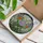 Tiffany Style Purple Chrysanthemum Marigold Lily Garden Flowers Jewel Tone Mosaic Glass Stained Glass Suncatcher - 3