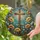Rustic Wooden Cross Stained Glass Poppies Wildflowers Mosaic Art Home Decor Gift Stained Glass Suncatcher - 1