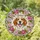 Happy Beagle Dog Stained Glass Mosaic Art - Borns Name & Pink Peonies Floral Wreath Stained Glass Suncatcher - 2
