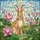 Light Brown Tan Rabbit Pink Lotus Flowers Stained Glass Tiffany Style Intricate Mosaic Stained Glass Suncatcher - 5