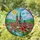 Gothic Cathedral Clock Towers European Town River Bridge Tiffany Jewel Tones Glass Stained Glass Suncatcher - 2