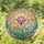 Tiffany Style Tulips Stained Glass Golden Solder & Ethereal Mosaic Clouds Stained Glass Suncatcher - 2
