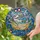 Cartoon Shark Clawfoot Bathtub Stained Glass Art - Mosaic Waves Marine Flora Jewel Tones Stained Glass Suncatcher - 1
