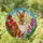 Brown White Rabbit Stained Glass - Tiffany Style Tulips Floral Mosaic Jewel Tone Art Stained Glass Suncatcher - 2