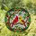 Male Red Cardinal Female Yellow Cardinal Stained Glass Tiffany Style Mosaic Art Stained Glass Suncatcher - 2
