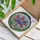 Hyacinth Flowers Bouquet Tiffany Stained Glass - Spherical Vase Spring Garden Mosaic Stained Glass Suncatcher - 3