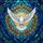 White Dove Golden Olive Branch Stained Glass - Blue Teal Mosaic Translucent Tiffany Stained Glass Suncatcher - 5