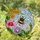 Bumblebee Flower Stained Glass Sky Mosaic - Tiffany Style Jewel Tone Art Stained Glass Suncatcher - 2