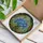 Tiffany Floral Blue White Flower Mosaic Stained Glass Art Dappled Foliage Jewel Tone Stained Glass Suncatcher - 3