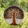 Tree of Life Stained Glass - Tiffany Style Jewel Tone Intricate Mosaic Gnarled Trunk & Canopy Stained Glass Suncatcher - 2