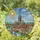 Majestic Gothic Cathedral Riverside Town Stained Glass Art European Houses Mosaic Sky Stained Glass Suncatcher - 2