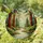 Winding Forest Stream Redwood Trees - Sun-Dappled Ancient Forest Tiffany Glass Style Art Stained Glass Suncatcher - 2