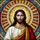 Jesus Christ Bust Portrait Stained Glass - Radiant Tiffany Style Jewel Tone Mosaic Artwork Stained Glass Suncatcher - 5