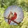 Male Female Cardinal Bird Cherry Blossom Tiffany Stained Glass - Spring Sky Decor Gift Stained Glass Suncatcher - 2