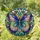 Vibrant Butterfly Stained Glass Art - Tiffany Style Jewel Tone Kaleidoscope Mosaic Cabochons Stained Glass Suncatcher - 2