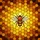 Stained Glass Honey Bee Honeycomb Design - Tiffany Style Hexagonal Mosaic Art Stained Glass Suncatcher - 5