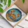 Vibrant Stylized Crab Stained Glass Ocean Mosaic - Tiffany Seaweed Coral Bubbles Stained Glass Suncatcher - 3