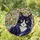Curious Tuxedo Cat Stained Glass Mosaic - Bright Yellow Eyes, Pink Nose, Tiffany Style Stained Glass Suncatcher - 2