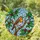 Robin Bird Stained Glass Art - Tiffany Style Mosaic with Red Berries, Green Leaves Stained Glass Suncatcher - 2
