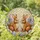 Fluffy Brown Rabbits Easter Eggs Spring Flowers - Colorful Tiffany Glass Home Decor Stained Glass Suncatcher - 2