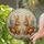 Fluffy Brown Rabbits Easter Eggs Spring Flowers - Colorful Tiffany Glass Home Decor Stained Glass Suncatcher - 1